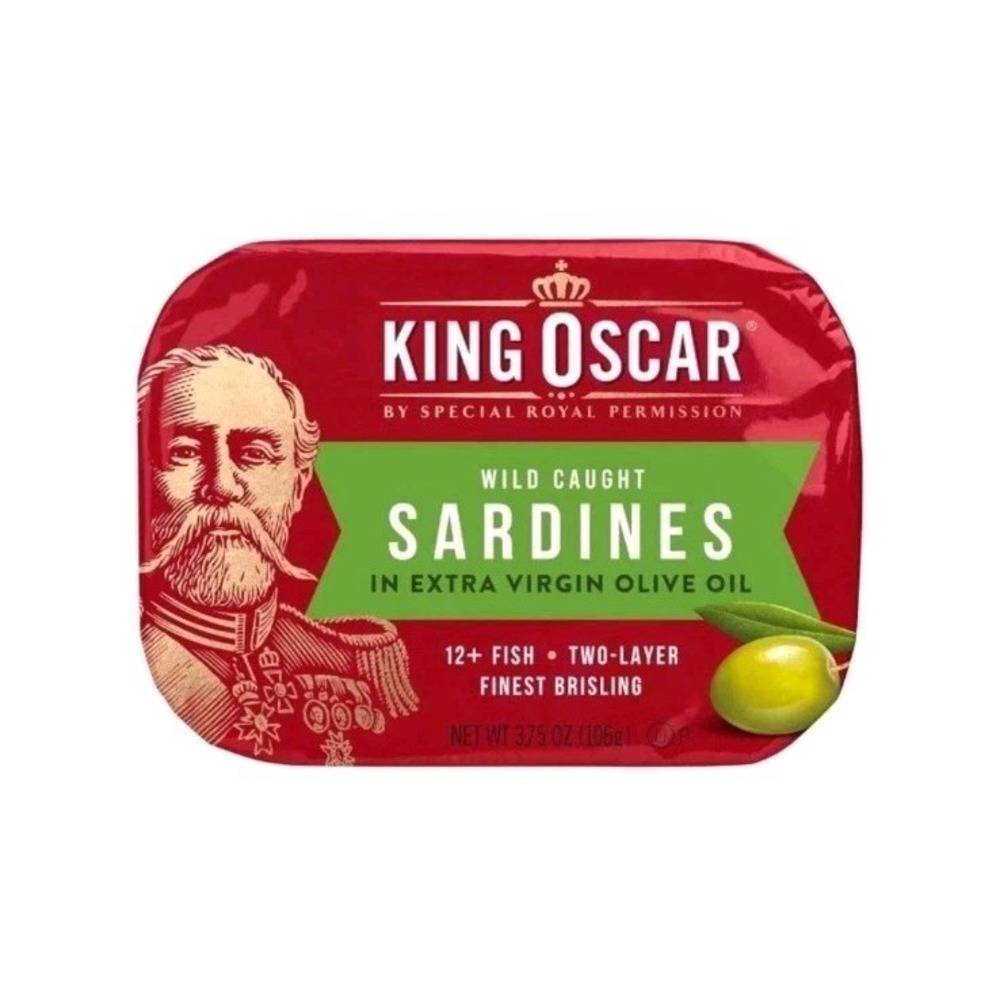 King Oscar Sardines Extra Virgin Olive Oil, 3.75-Ounce Cans (Pack of 6)